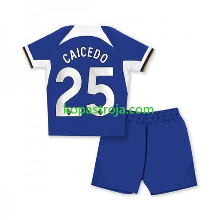 Billiga Fotbollströjor Chelsea Moises Caicedo 25 Barn Hemma tröja 2023/24 Kortärmad